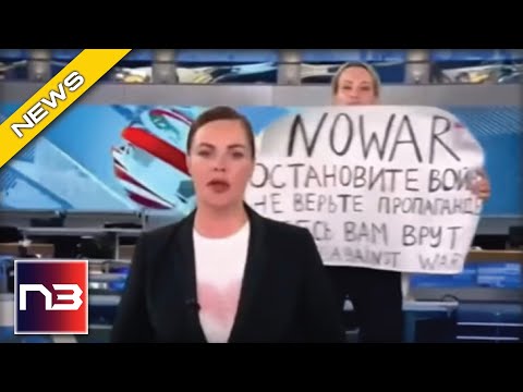 Read more about the article Random Woman HIJACKS Russian TV Newscast To Protest War, Video Goes Viral