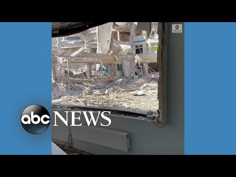 You are currently viewing Former student walks through destroyed school in Ukraine