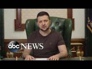 Read more about the article President Zelenskyy remains defiant in the face of the latest violence in Ukraine | GMA