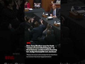 Read more about the article #CoryBooker feels “sense of overwhelming #joy” at confirmation hearing for #KetanjiBrownJackson.