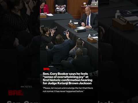 Read more about the article #CoryBooker feels “sense of overwhelming #joy” at confirmation hearing for #KetanjiBrownJackson.