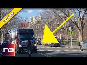 Read more about the article Freedom Convoy Brought To CRAWL In Washington After A Single Bike Jumped In Front Of Them