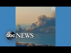 Read more about the article Ukrainian navy claims sinking of Russian ship