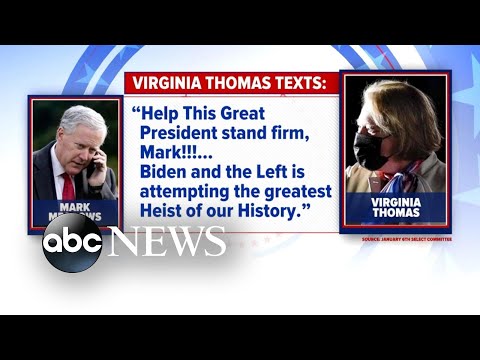 Read more about the article Ginni Thomas text messages to former White House chief revealed