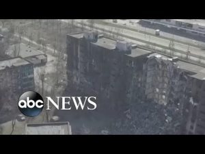 Read more about the article New drone footage shows destroyed houses after heavy fighting in Mariupol