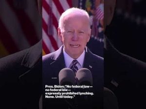 Read more about the article Pres. Biden signs anti-lynching bill into law.