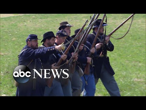 You are currently viewing Civil War reenactments grow in popularity in wake of 2020 protests l ABCNL