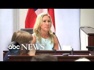Read more about the article Marjorie Taylor Green testifies at her reelection hearing