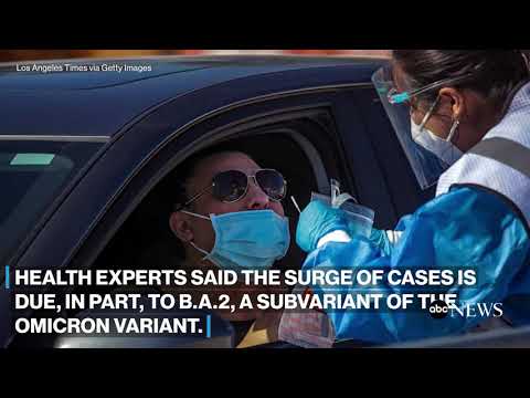 You are currently viewing COVID-19 cases rise in Los Angeles County due to BA.2 variant