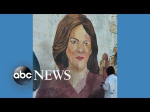 Read more about the article Murals painted in Gaza City to honor slain journalist