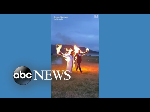 You are currently viewing Bride and groom’s fiery wedding