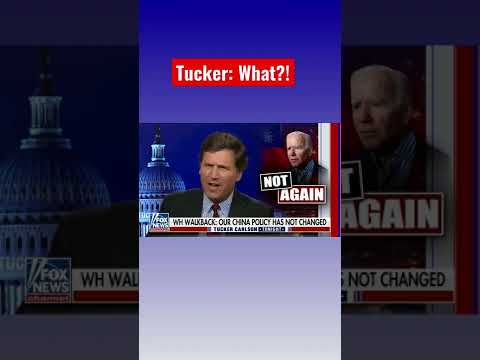 You are currently viewing Tucker reacts to Biden’s shocking comment on China #shorts
