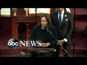 Read more about the article VP Kamala Harris gives address at final funeral of Buffalo shooting victim