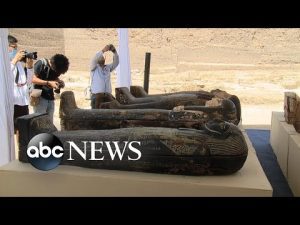 Read more about the article Egypt uncovers 2,500-year-old coffins, bronze statues