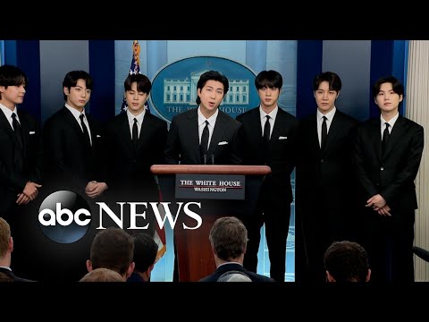 You are currently viewing K-pop sensation BTS gives remarks at White House press briefing