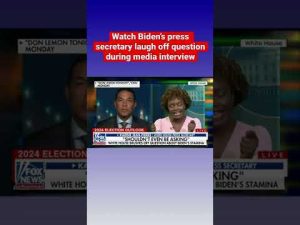 Read more about the article Karine Jean-Pierre laughs when asked about Biden’s fitness for 2024. #shorts