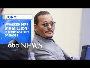 Read more about the article Jury awards over $10 million to Johnny Depp in defamation case against Amber Heard l GMA
