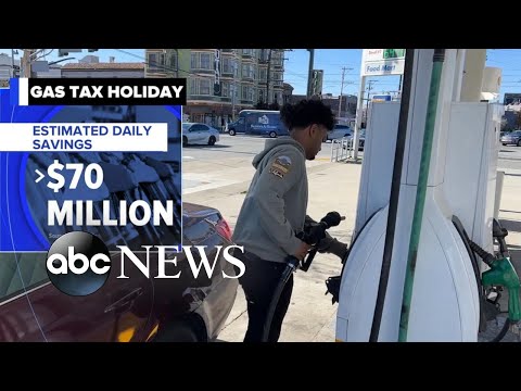 You are currently viewing Biden pushes for federal gas tax holiday l GMA
