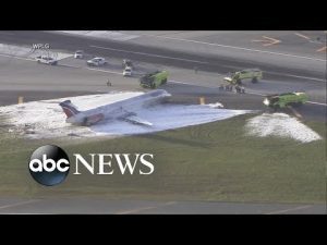 Read more about the article Investigation underway into jet’s fiery crash landing in Miami l GMA