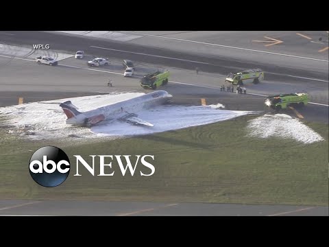 You are currently viewing Investigation underway into jet’s fiery crash landing in Miami l GMA