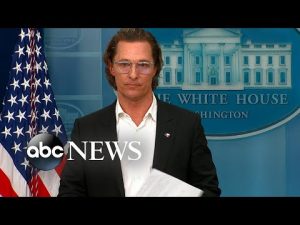 Read more about the article Actor Matthew McConaughey addresses gun reform at White House press briefing