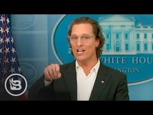 Read more about the article Matthew McConaughey Goes FULL LIB at WH, Demands EXTREME Gun Control