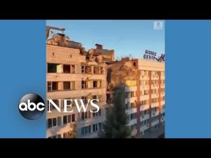 Read more about the article Damage to hotel, school after strikes on Mykolaiv, Ukraine