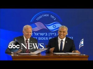 Read more about the article Biden wraps up Israel visit l ABCNL
