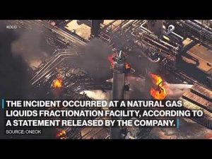 Read more about the article ‘Major fire’ ignites at natural gas plant in Oklahoma
