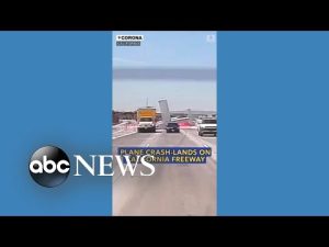 Read more about the article Plane crash-lands on California freeway