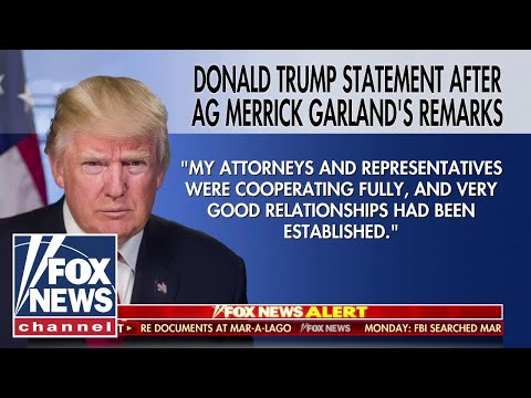 You are currently viewing Trump releases statement after AG Garland’s remarks