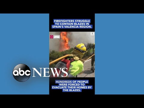You are currently viewing Firefighters battle raging wildfires in Spain