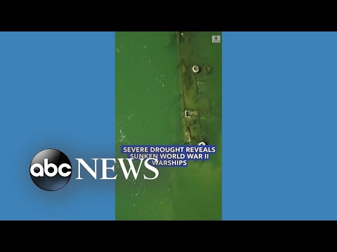 You are currently viewing Severe drought reveals sunken World War II warships