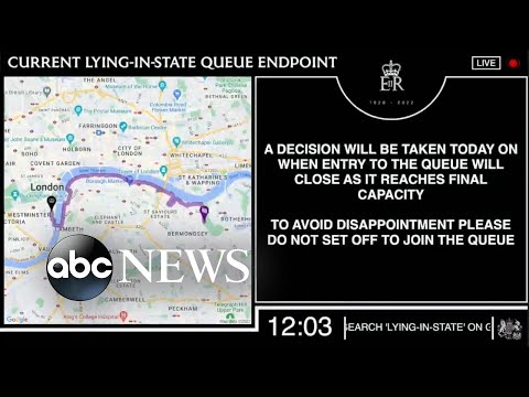 You are currently viewing Thousands wait hours in the cold to say farewell | GMA