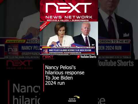 You are currently viewing Nancy Pelosi’s hilarious response To Joe Biden 2024 run #shorts