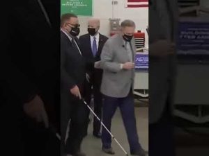 Read more about the article Biden Completely Forgets Where He Is While Leading a Blind Guy Around | #shorts