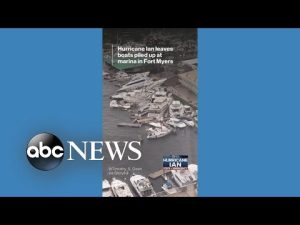 Read more about the article Hurricane Ian leaves boats piled up at marina in Fort Myers