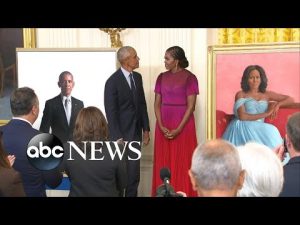 Read more about the article Obamas return to White House for portrait unveiling