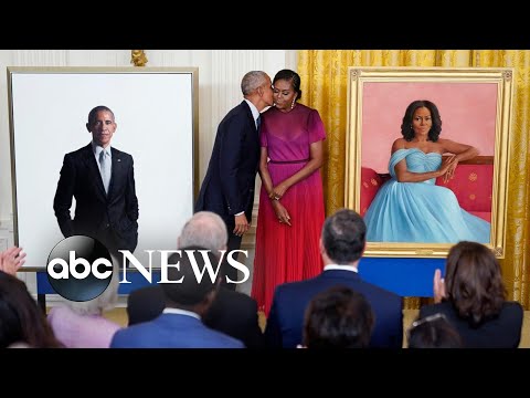 You are currently viewing Obamas’ portraits revealed, wildfires, Hugh Jackman fans: World in Photos, Sept. 8