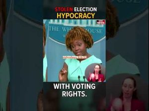 Read more about the article Peter Doocy grills Karine Jean-Pierre over stolen election tweets