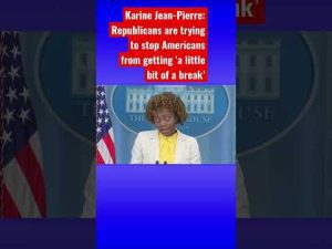 Read more about the article Karine Jean-Pierre: ‘It’s a shame’ Republicans are suing over student loan handout #shorts