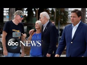 Read more about the article Biden visits Florida, shipwrecked migrants, barking deer: World in Photos, Oct. 6