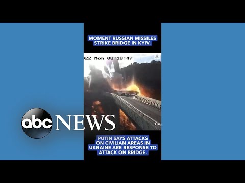You are currently viewing Russian missiles strike bridge in Ukraine