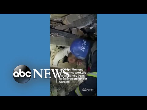 You are currently viewing Family rescued from building in Ukraine destroyed by Russian strike
