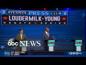 Read more about the article Scott Georgia Sen. Warnock blasts Walker as no-show to planned debate