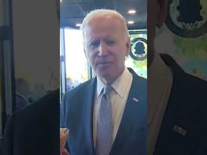 Read more about the article Biden Says He’s Not Concerned with Inflation While Slurping Down an Ice Cream Cone | #shorts
