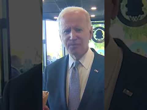 You are currently viewing Biden Says He’s Not Concerned with Inflation While Slurping Down an Ice Cream Cone | #shorts