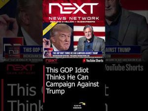 Read more about the article This GOP Idiot Thinks He Can Campaign Against Trump #shorts