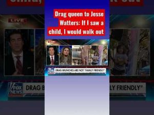 Read more about the article Drag queen tells Watters: Shows are not for kids #shorts