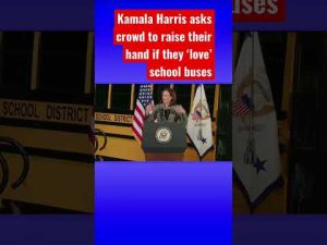 Read more about the article Kamala Harris mocked for long rant on ‘school buses’ #shorts